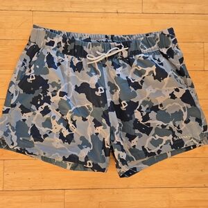 Simms Women's Blue Camo Swim Shorts